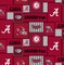 NCAA University of Alabama Patch Fleece AL1177 Fabric by the Yard